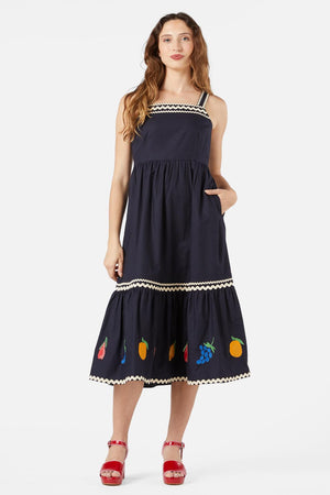Princess Highway - Orchard Emb Dress - navy