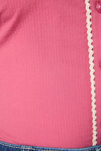 Princess Highway - Lou Short Sleeve Retro Blouse - rose