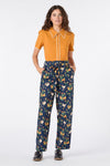 Princess Highway - Lou Short Sleeve Retro Blouse - mustard