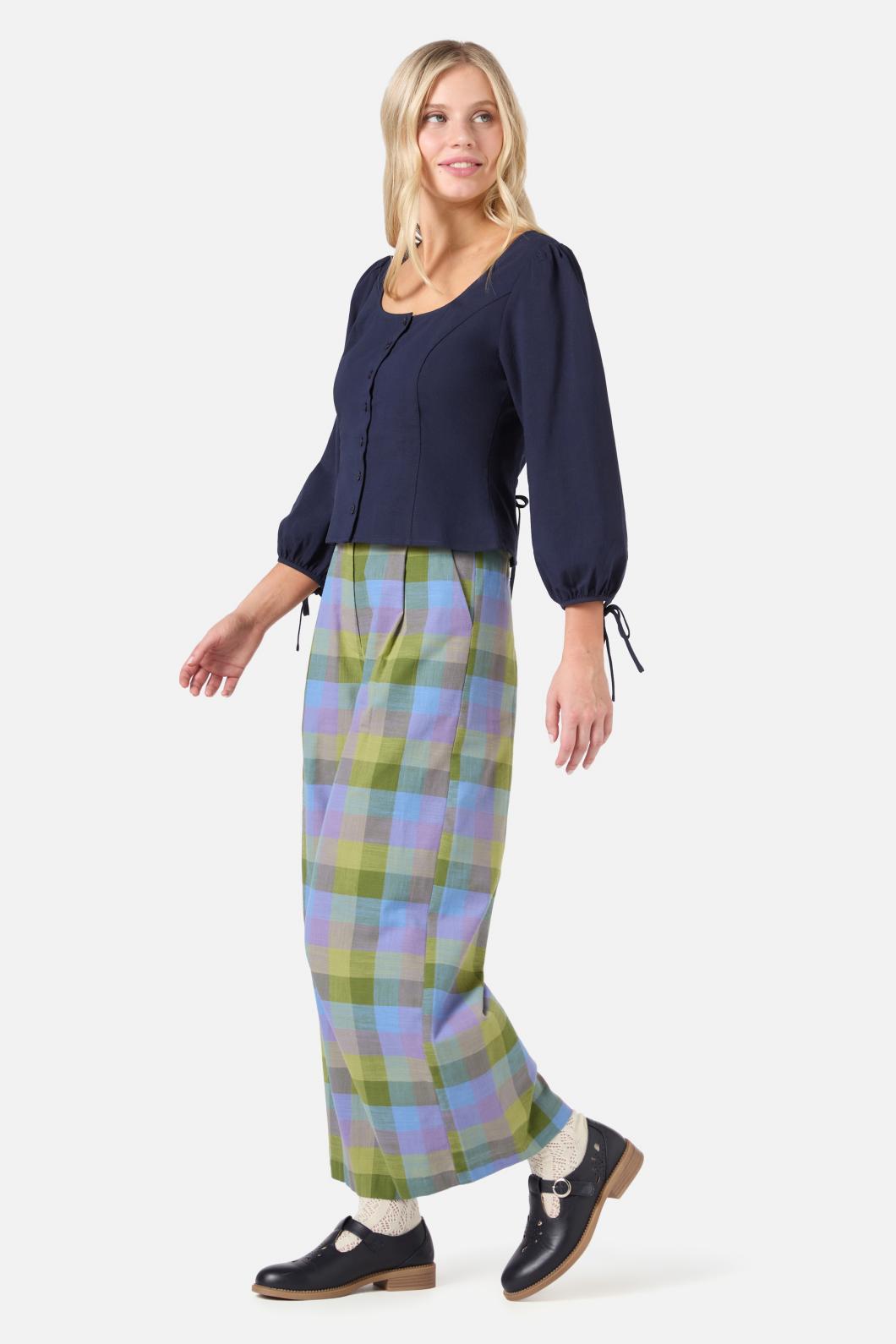 Princess Highway - Lela Tie Front Top - navy