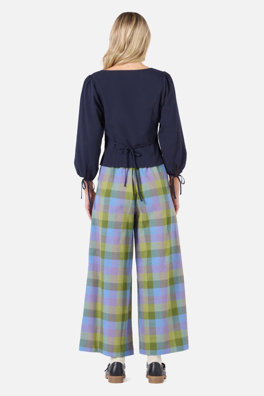 Princess Highway - Lela Tie Front Top - navy