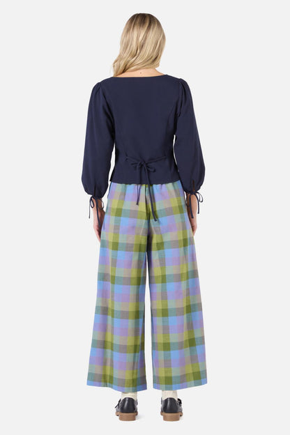 Princess Highway - Lela Tie Front Top - navy