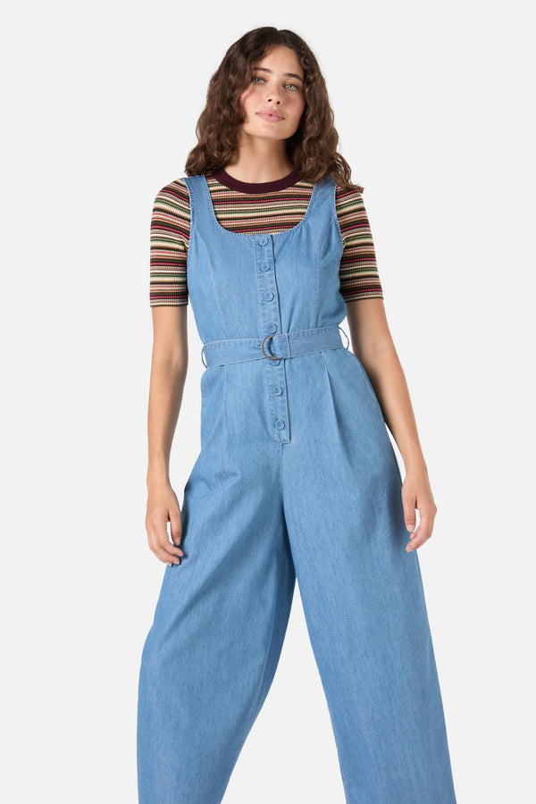 Princess Highway - Blythe Denim Jumpsuit - light-denim