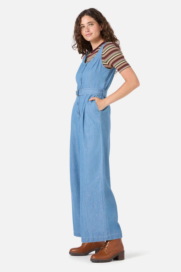 Princess Highway - Blythe Denim Jumpsuit - light-denim