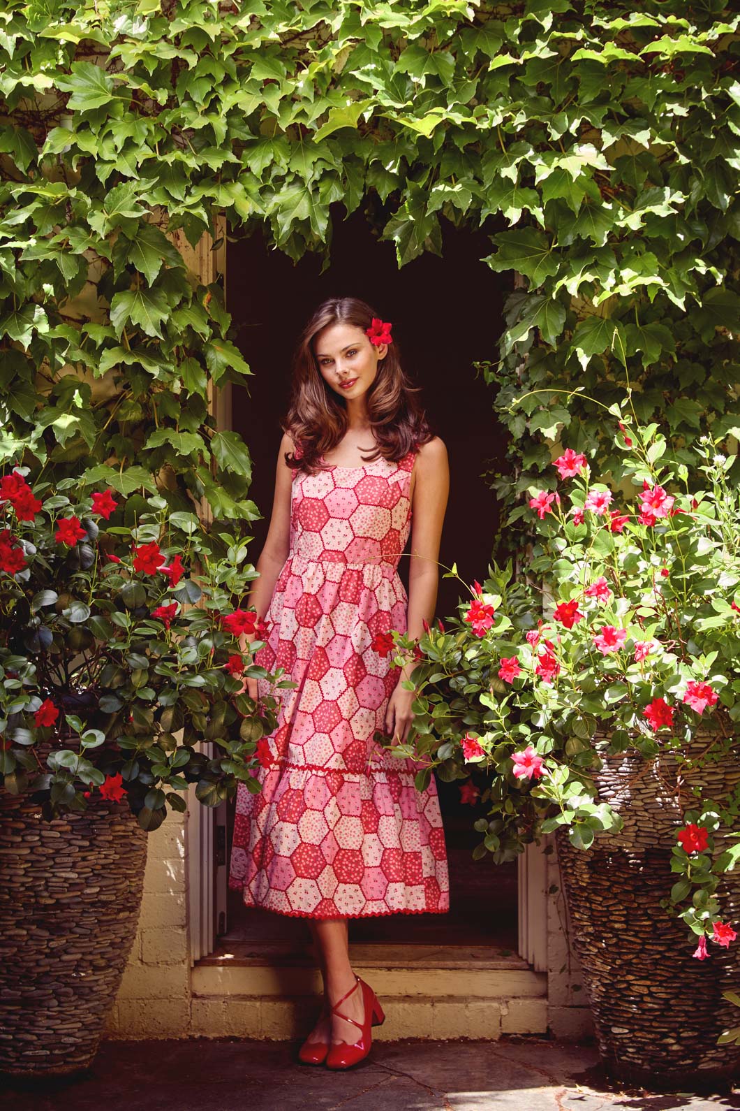 Princess Highway - Patchwork Midi Dress - rose