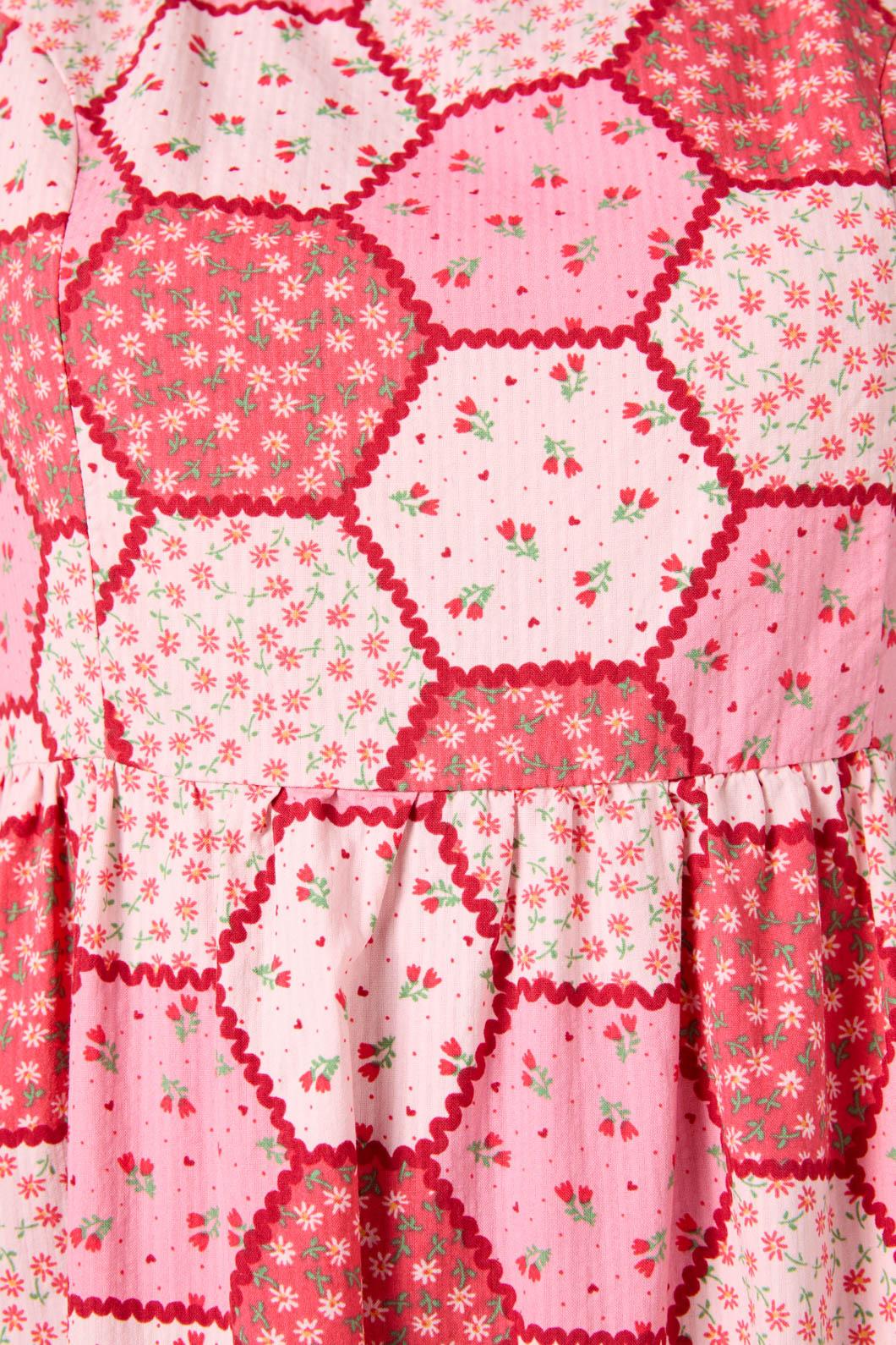 Princess Highway - Patchwork Midi Dress - rose