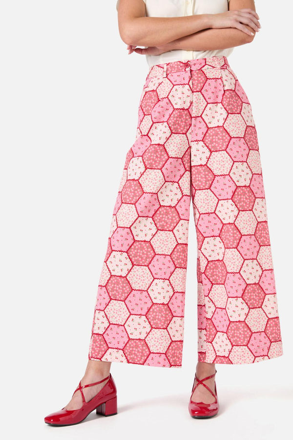 Princess Highway - Patchwork Culotte - rose