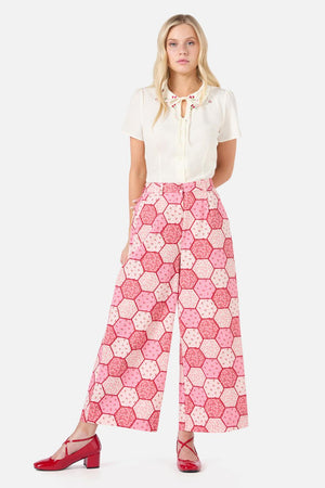 Princess Highway - Patchwork Culotte - rose