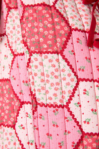 Princess Highway - Patchwork Quilted Vest - rose