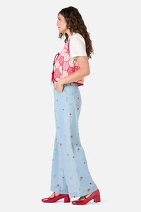 Princess Highway - Patchwork Quilted Vest - rose