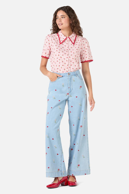 Princess Highway - Holly Ditsy Blouse - pink