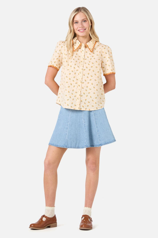 Princess Highway - Holly Ditsy Blouse - cream