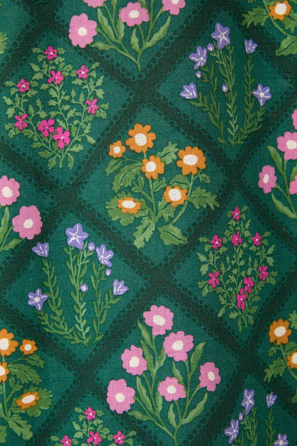 Princess Highway - Lattice Posie Pant - green