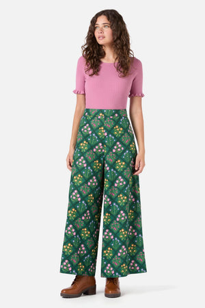 Princess Highway - Lattice Posie Pant - green