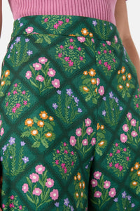 Princess Highway - Lattice Posie Pant - green