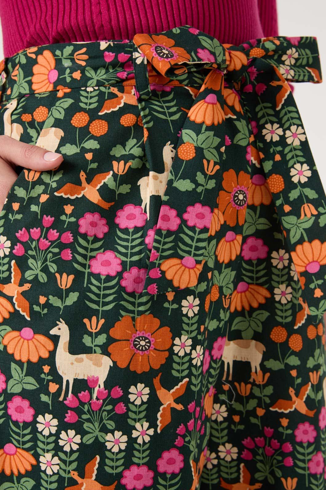 Princess Highway - Llama Culotte - green