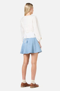 Princess Highway - Flower Child Embroidered Top - cream