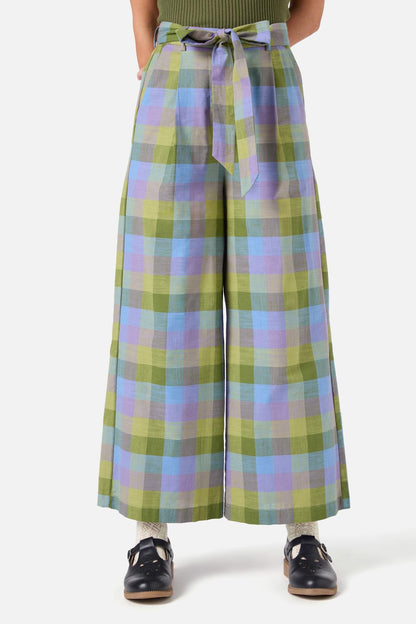 Princess Highway - Maxine Check Culotte - olive