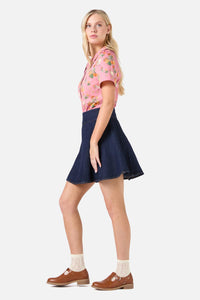 Princess Highway - Chickens Short Sleeve Blouse - pink