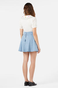 Princess Highway - Clara Denim Mini Skirt - light-blue-denim