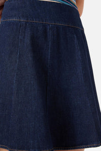 Princess Highway - Clara Denim Mini Skirt - dark-blue-denim