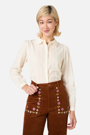 Princess Highway - Evelyn Cute Cotton Blouse - cream