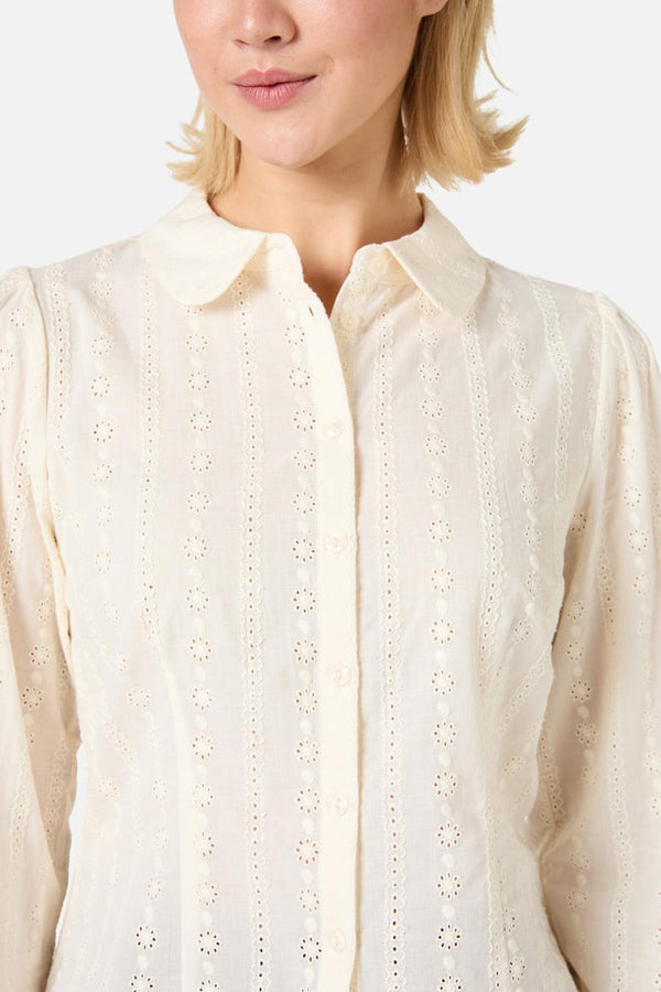 Princess Highway - Evelyn Cute Cotton Blouse - cream