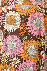 Princess Highway - Viva Floral Midi Skirt - chocolate