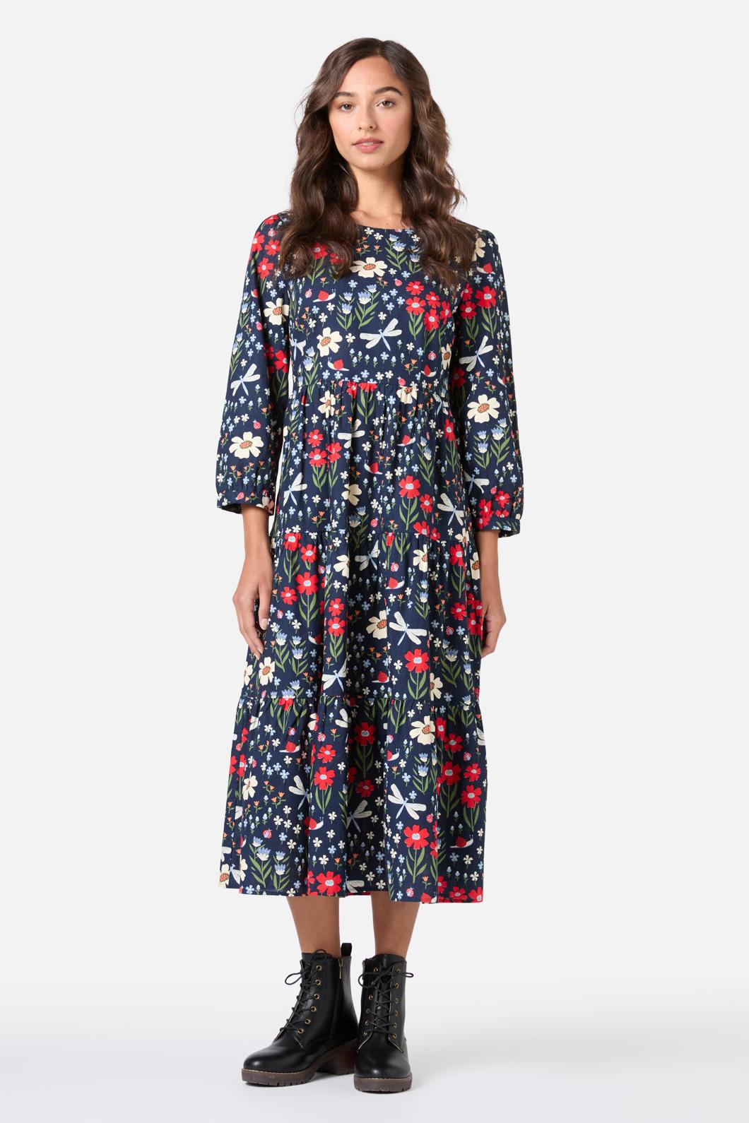 Princess Highway - Garden Life Midi Dress - navy