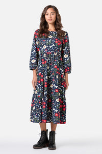 Princess Highway - Garden Life Midi Dress - navy