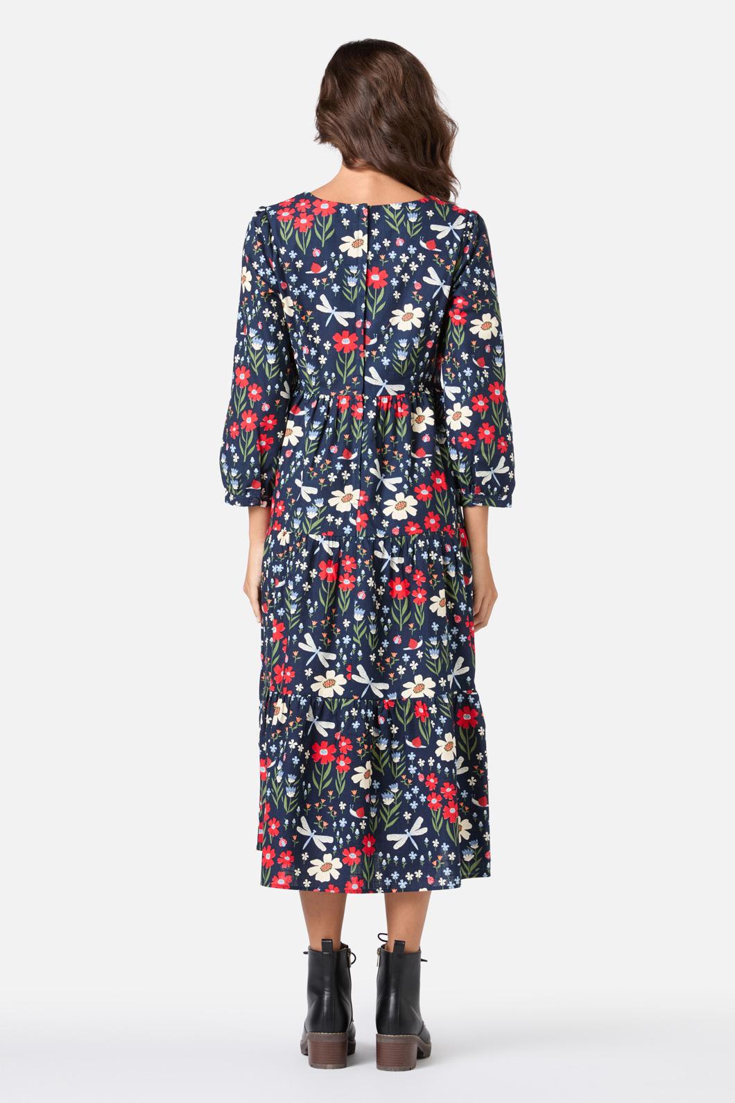 Princess Highway - Garden Life Midi Dress - navy