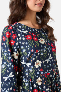 Princess Highway - Garden Life Midi Dress - navy