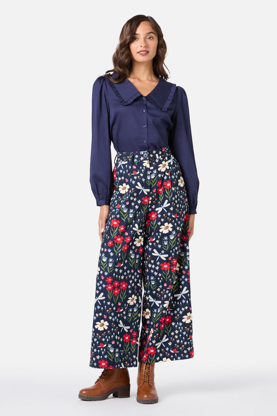 Princess Highway - Garden Life Culotte - navy