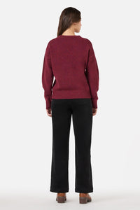 Princess Highway - Miller Wool Blend Jumper - cherry