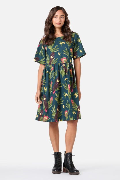Princess Highway - Cockatoo Smock Dress - teal
