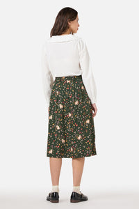 Princess Highway - Coco Rabbit Midi Skirt - olive