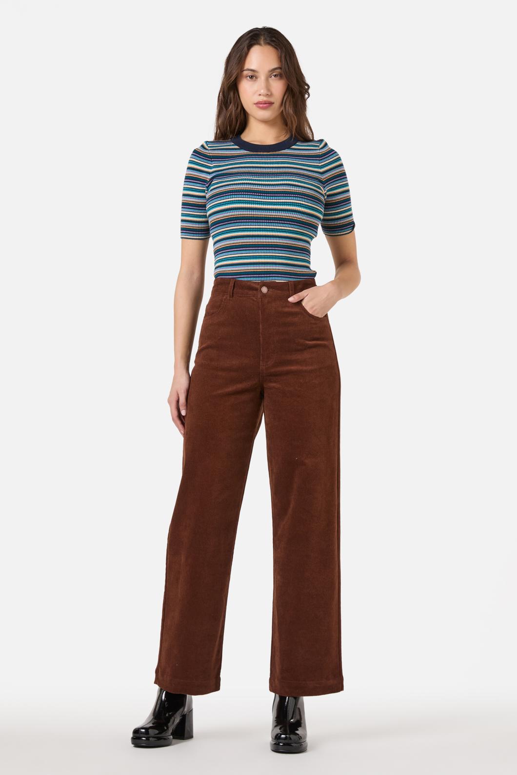 Princess Highway - Charlie Girl Cord Jean - chocolate