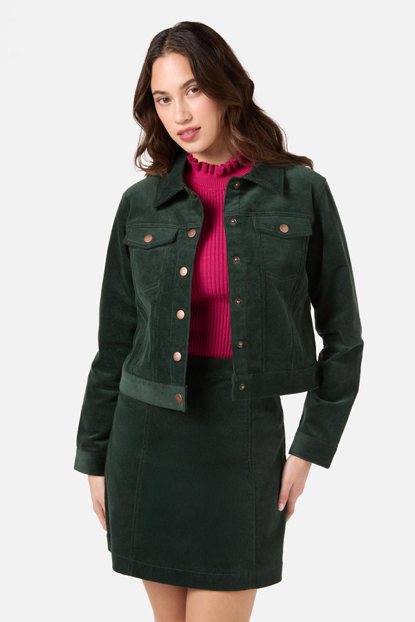Princess Highway - Charlie Girl Cord Jacket - green