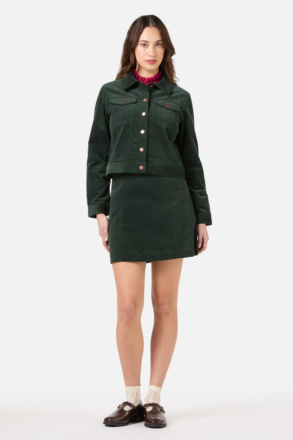 Princess Highway - Charlie Girl Cord Jacket - green
