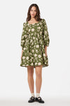 Princess Highway - Variety Fleur 3/4 Sleeve Dress - olive