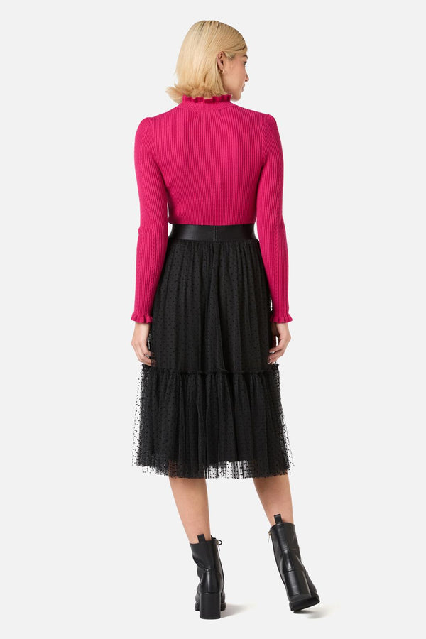 Princess Highway - Keira Tulle Midi Skirt - black