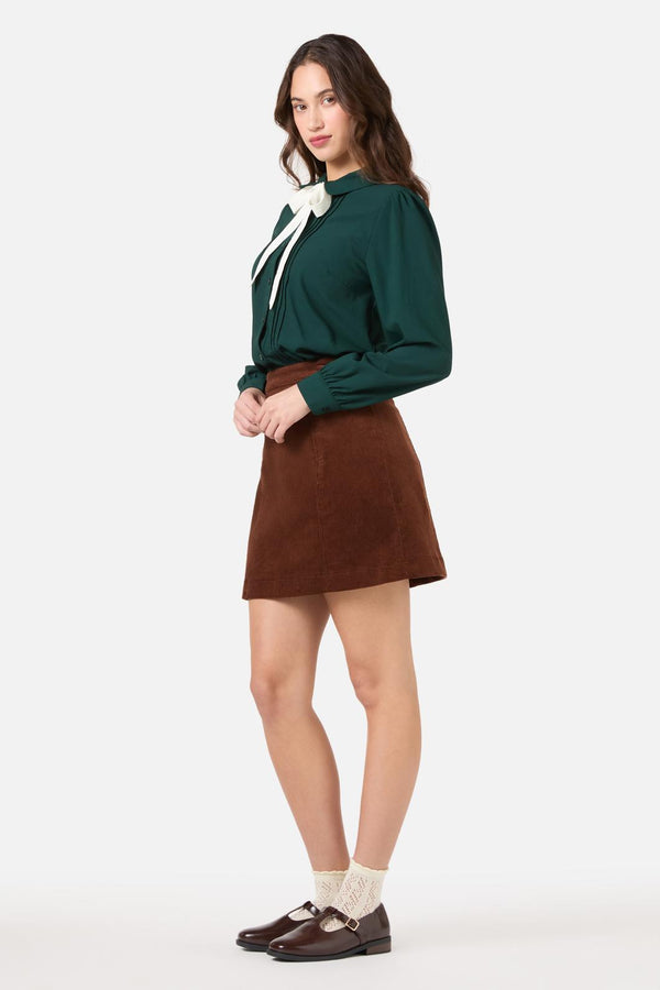 Princess Highway - Annie Long Sleeve Bow Blouse - green