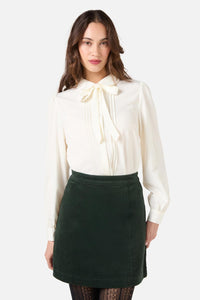 Princess Highway - Annie Long Sleeve Bow Blouse - cream