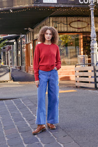 Princess Highway - Jodie Wool Blend Cardigan - red