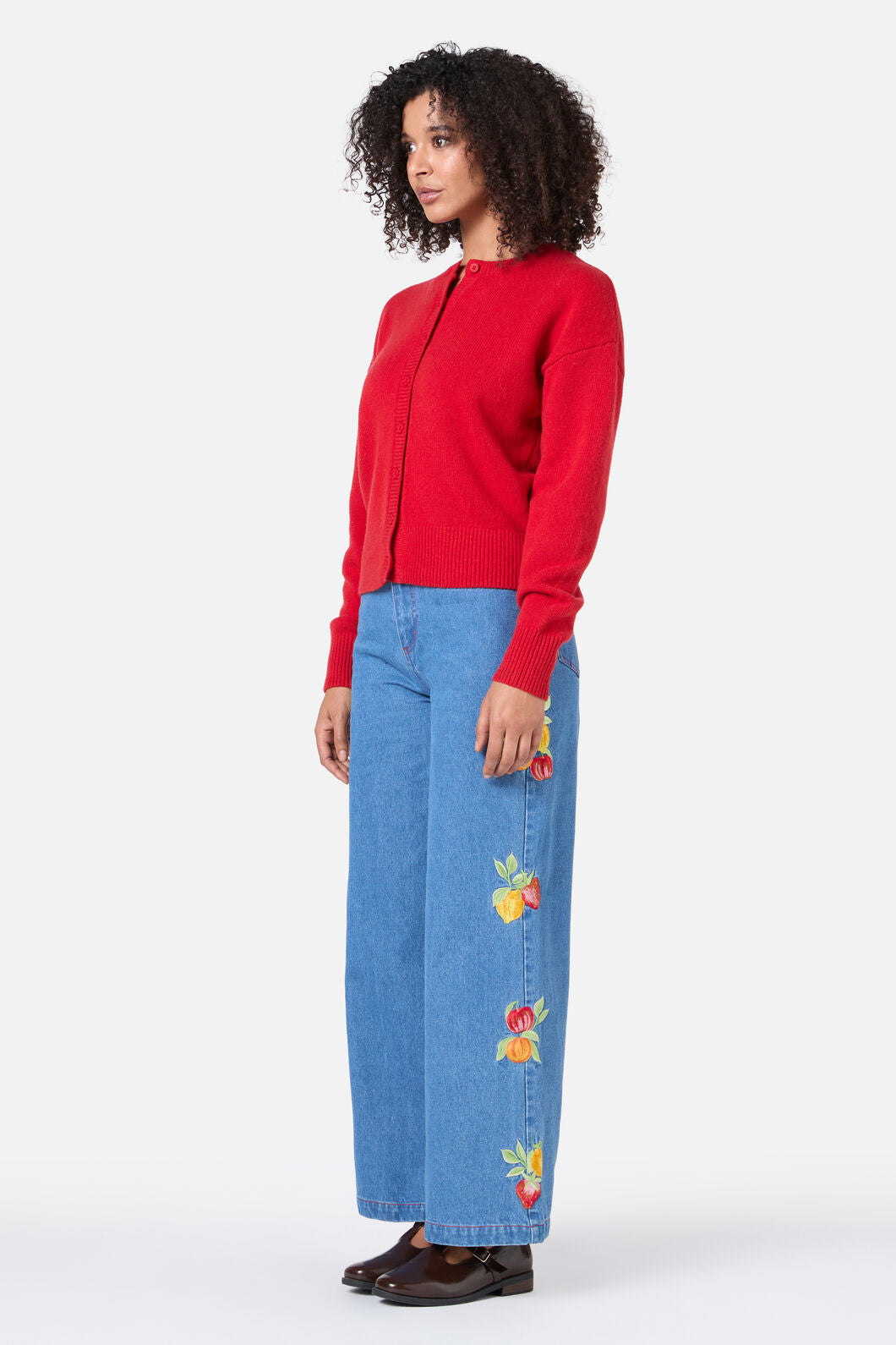Princess Highway - Jodie Wool Blend Cardigan - red