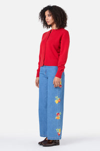 Princess Highway - Jodie Wool Blend Cardigan - red