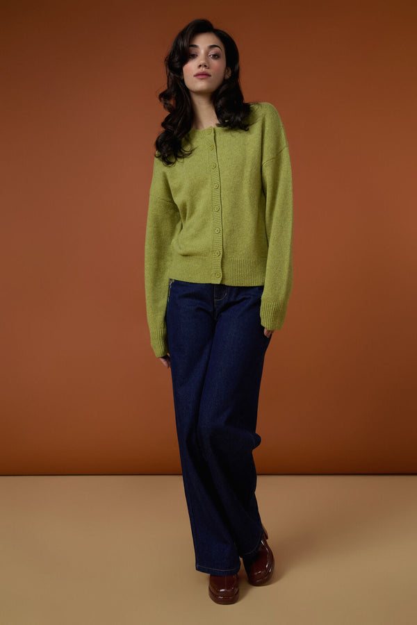 Princess Highway - Jodie Wool Blend Cardigan - green