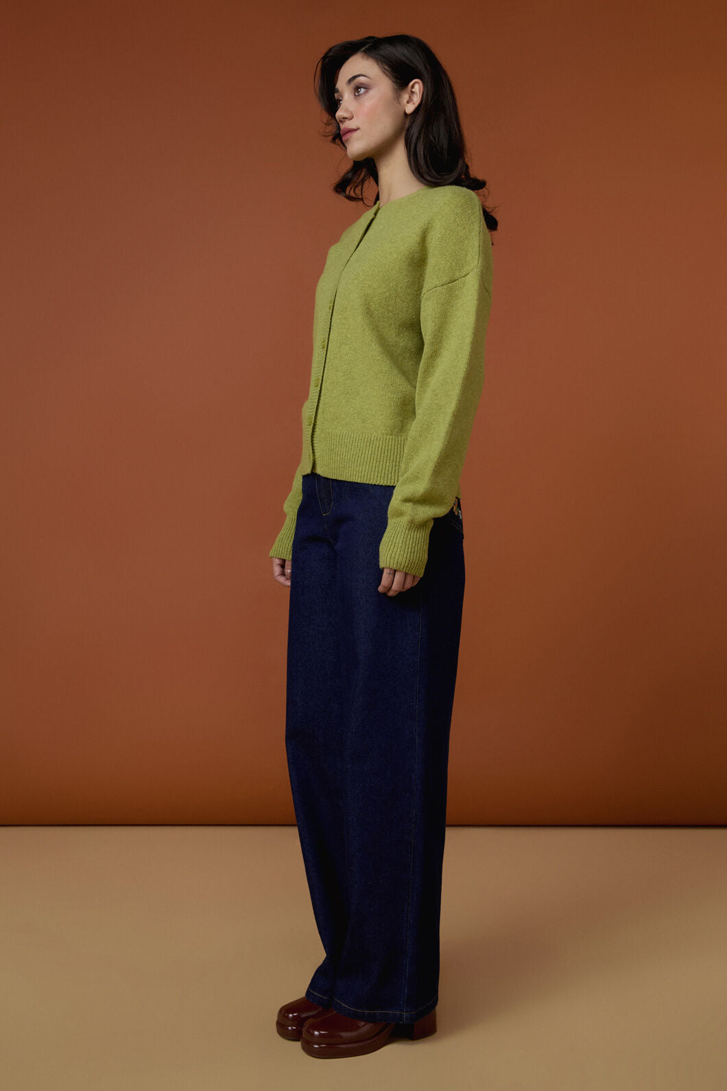 Princess Highway - Jodie Wool Blend Cardigan - green