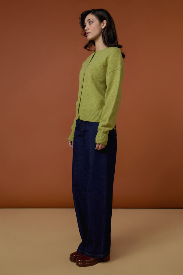Princess Highway - Jodie Wool Blend Cardigan - green