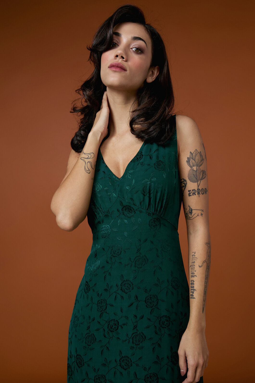 Princess Highway - Evie Rose Midi Dress - forest